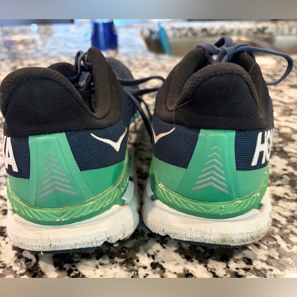 Hoka Men's Dark Blue and Green Athletic Shoes - Picture 3 of 8